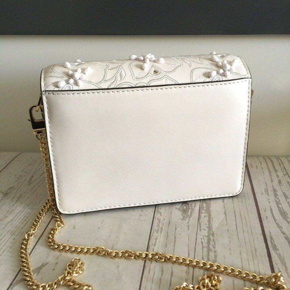 Michael Kors Jade Gusset Crossbody Clutch Floral - Picture 8 of 8